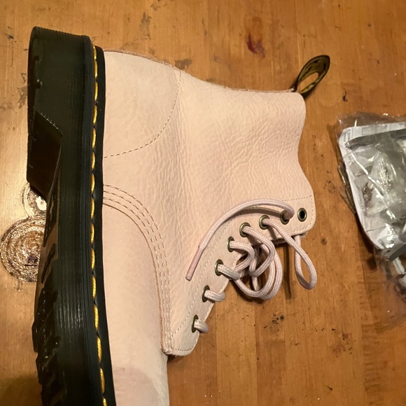 Dr Martens 1460 nubek leather pink boots - Picture 3 of 15